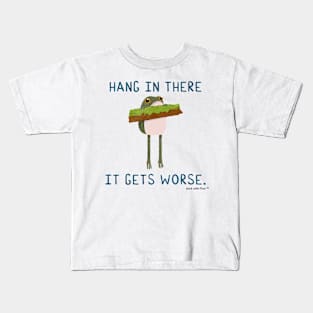Hang in There Frogson Kids T-Shirt